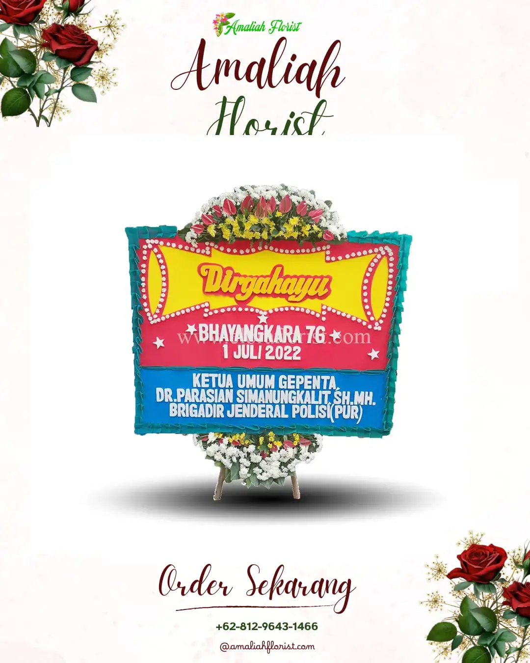 Papan Bunga HUT Ulang Tahun Selagan Raya